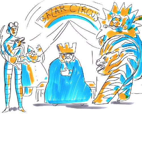 Affiche Bazar Circus par l'ONBA et Alizé Léhon