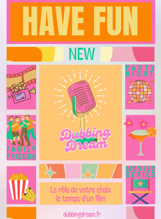 Flyer de l'activité Dubbing Dream au Studio O’bahamas