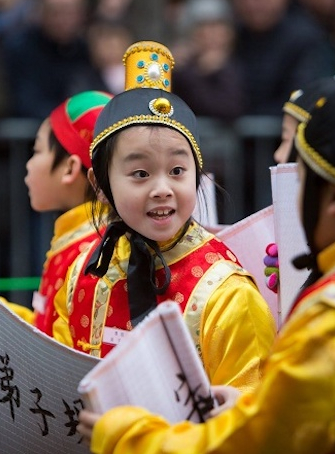 Nouvel an chinois : défilé à Paris, enfants