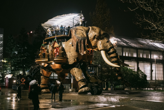 Nocturne aux Machines de l'Île de Nantes : éléphant
