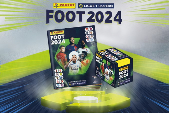 Boite de 500 Stickers Panini France Ligue 1 Uber Eats Foot 2023