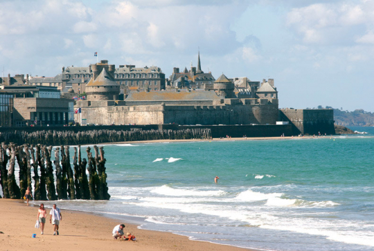 Plage du Sillon à Saint-Malo