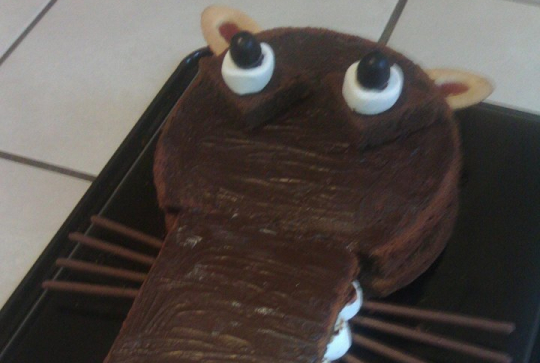 Gâteau loup grande bouche