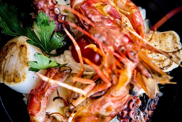 Risotto royal chez Casa Leya