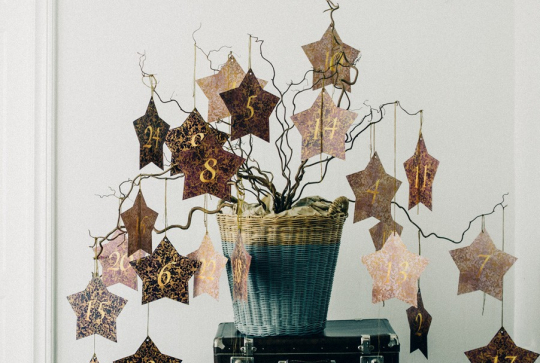 Calendrier de l'avent étoiles