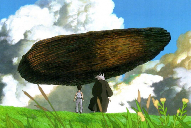 Le Garçon et le Héron : pierre