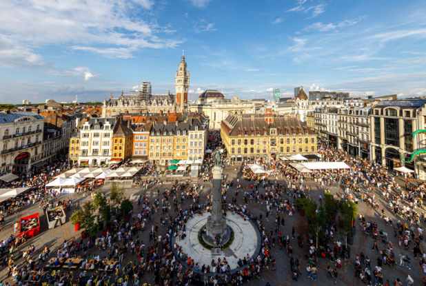 Braderie de Lille : Vue sur la place