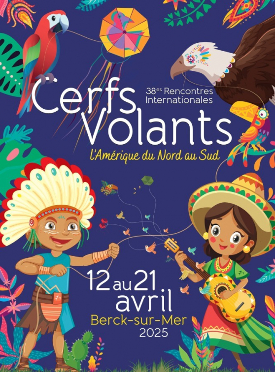 Cerfs-Volants Berck Affiche 2025