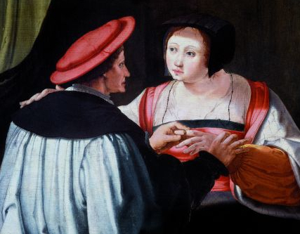 Les Fiancés - Lucas de Leyde - 1525
