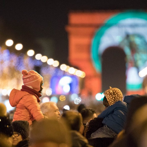 Réveillon sur les Champs-Elysées en famille