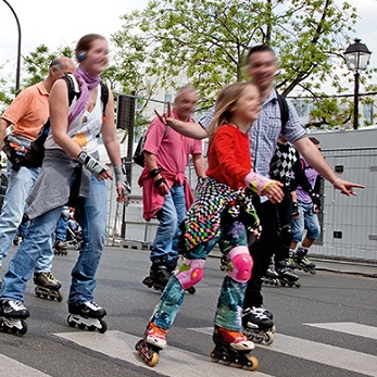 Rando roller en famille à Bordeaux