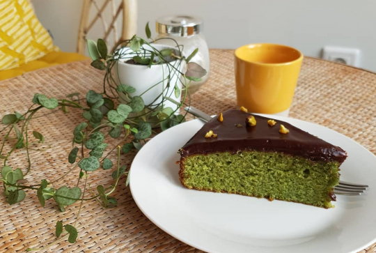 La boîte à gouthé : gâteau à la pistache