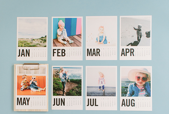 DIY : calendrier polaroïd 2018