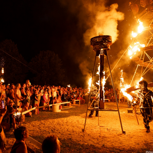 Festival d'Aurillac : Spectacle de pyrotechnie