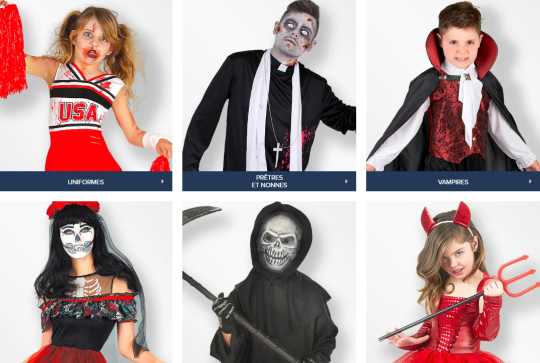 Déguisements Halloween sur Deguisetoi.fr