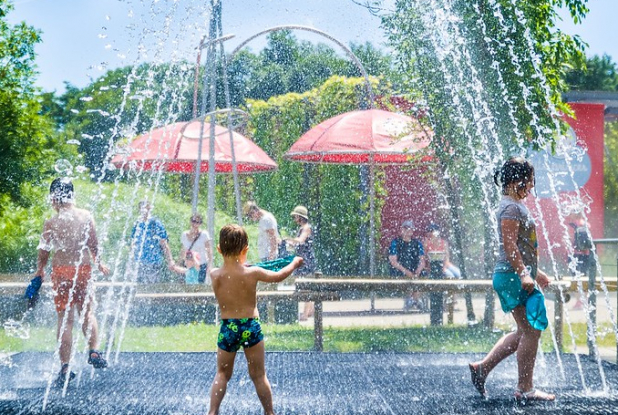 Les jeux d'eau au Parc du Petit Prince