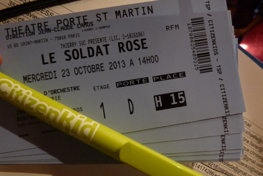Billet de spectacle Le Soldat Rose
