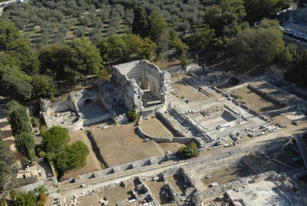 Musée d'Archéologie de Nice Cimiez - Thermes vus d'en haut