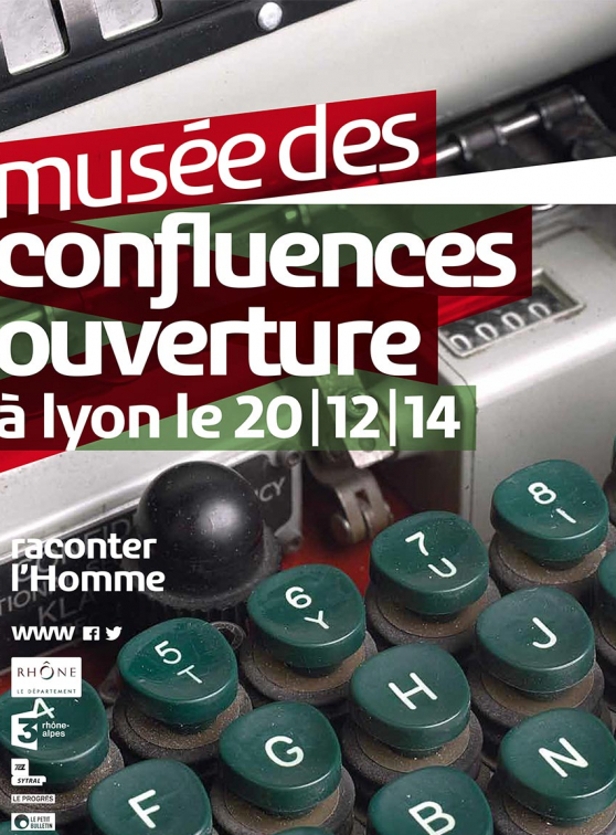 Musée des Confluences Ouverture machine à écrire