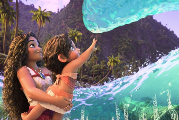 Vaiana 2 : Vaiana et une vague qui s'approche