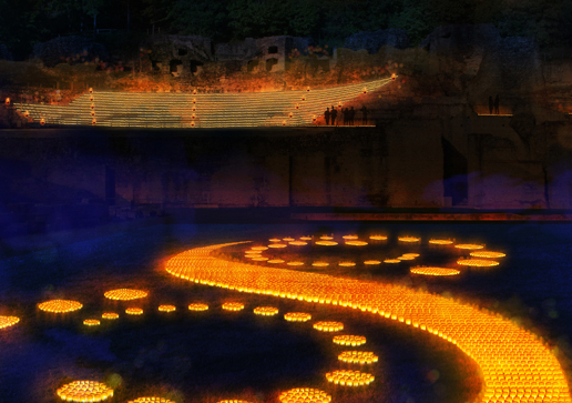 Lumignons du coeur - Théâtre antique - Fête des Lumières 2016