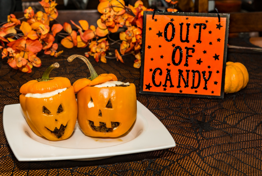 Recette Halloween : poivrons citrouilles