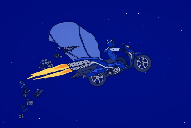 Marcel le Père Noël et le livreur de pizzas - Un traineau pas comme les autres