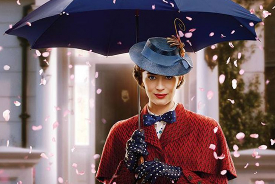 Le retour de Mary Poppins : affiche parapluie