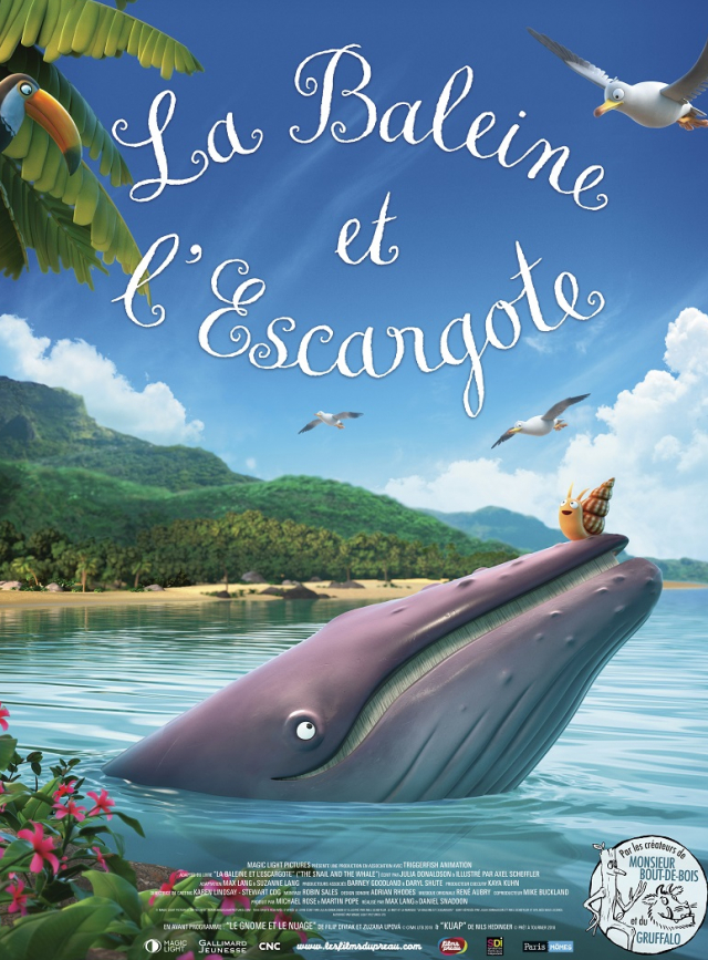 La Baleine et l'Escargot film d'animation pour enfants au cinéma en
