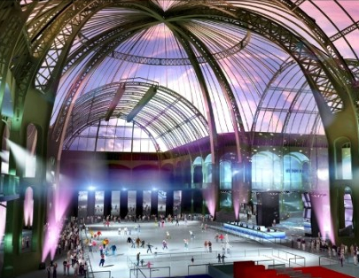Patinoire éphémère au Grand Palais