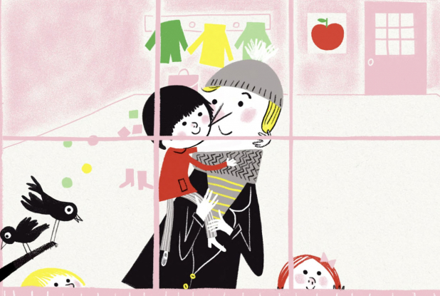 La Cabane aux oiseaux : une famille à la fenêtre