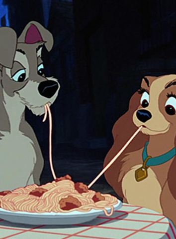 La Belle et la Bête : spaghettis