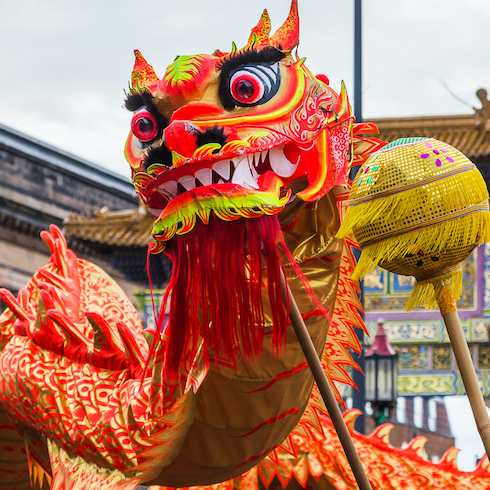 Défilé du dragon, Nouvel an chinois