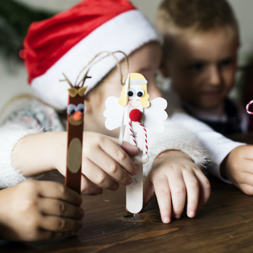 DIY : des bricolages de Noël tendance et récup' pour les enfants - Bâtonnets