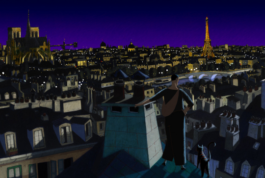 Une vie de chat : sur les toits de Paris