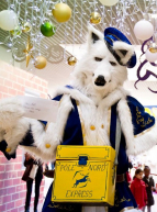 Les illuminations enneigées de l'Espace Nelson Mandela : Des créatures venues du Pôle Nord