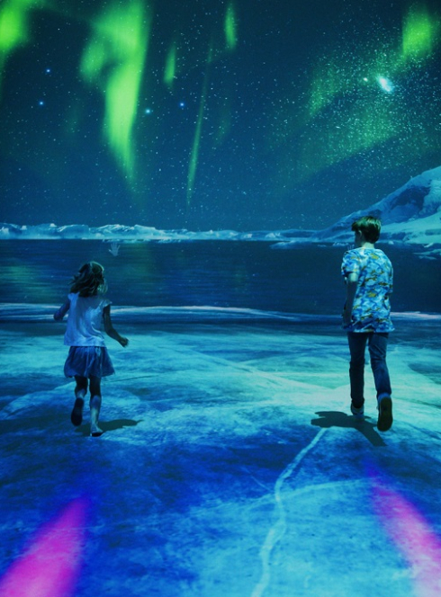 Exposition Mission polaire : Des enfants dans une expérience immersive