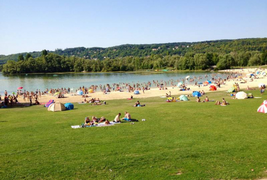 Base de loisirs du Val de Seine - Baignade en été