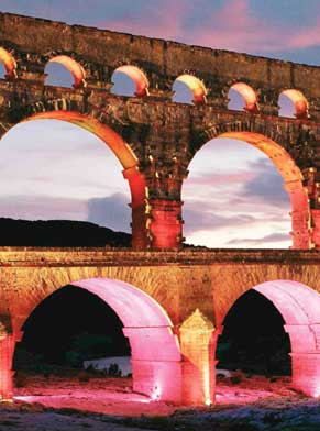 A la belle étoile au Pont du Gard