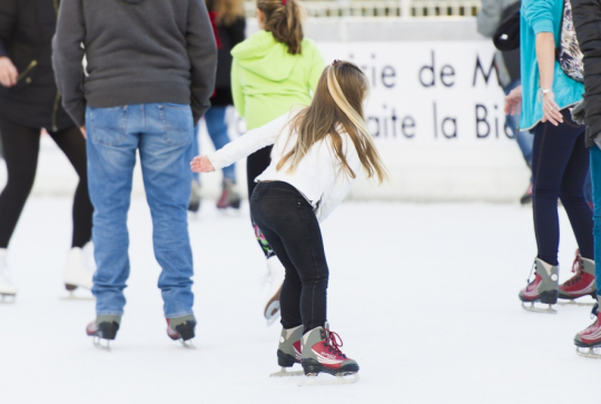 Patinoire à ciel ouvert à Monaco