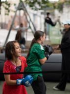 Roubaix à l'heure des JO : Des jeunes font de la boxe féminine