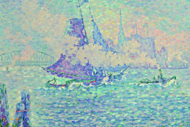 Remorqueur dans le port de Rotterdam - Signac