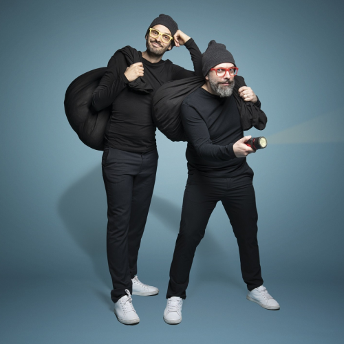 Bougrr, Voleurs de chansons : concert jeune public pour la famille, deux cambrioleurs atypiques