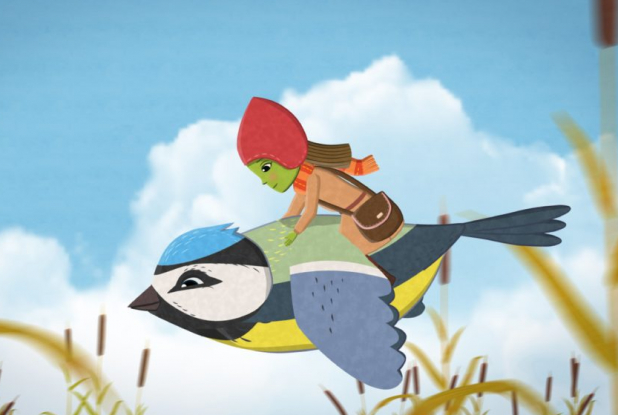 Willy et le lac gelé - Vol sur un oiseau