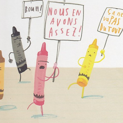 Rébellion chez les crayons - Livre