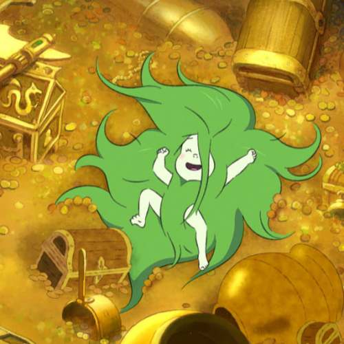 Princesse Dragon : chevelure verte