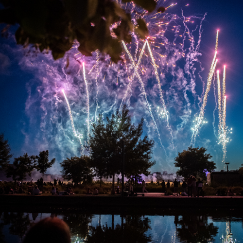 Fête Nationale dans le Nord : Feu d'artifice à Lille