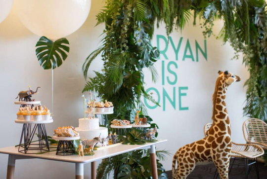 Mur végétal - Anniversaire Roi Lion