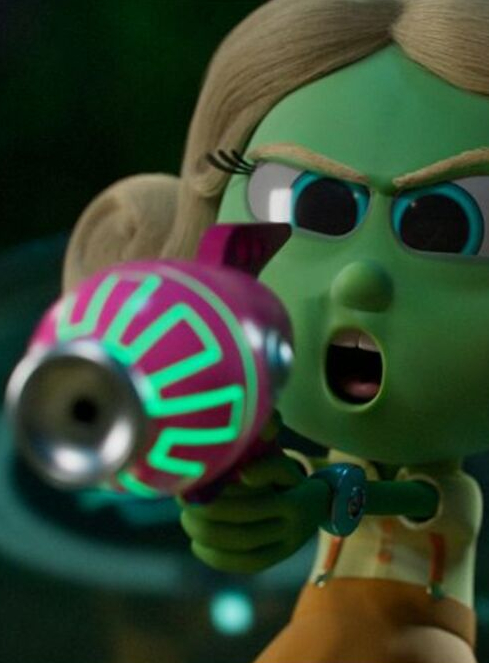 Extra : Allan, Britney et le vaisseau spatial : Britney et son pistolet