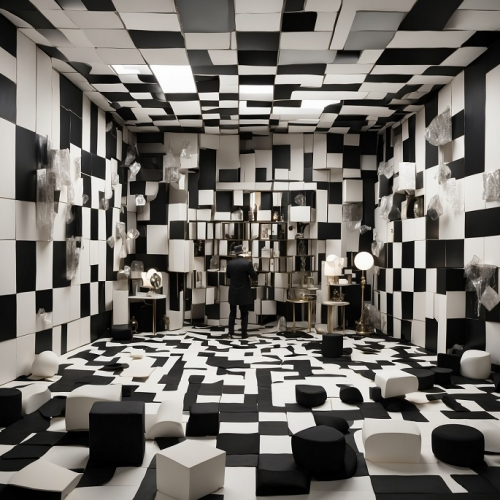 Way Out Escape Game : Un univers entièrement en noir et blanc